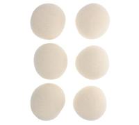 KOMBIUDA Bolas de Secado de Lana de Color Claro Antistáticas para Secadoras y Lavadoras Domésticas, Reducen el Tiempo de Secado y Previenen Enredos, Pack de 6 Piezas