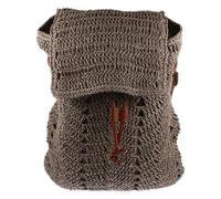 KOMBIUDA Bolsa de almacenamiento bandolera de paja, mochila con cordón para madres, bolso playa verano, diseño único y funcional para uso diario
