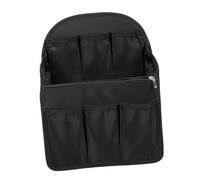 KOMBIUDA Bolsa Interior Organizadora para Mochila de Viaje Negra de Nylon Múltiples Ranuras y Bolsillos para Fácil Transporte y Orden