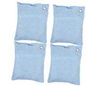 KOMBIUDA Bolsas De Carbón De Bambú Purificadoras De Aire 4 Pcs Filtro De Carbón Activado Desodorante Para Armarios y Zapatos Absorbentes De Olores Adecuado Para Hogar y Automóvil Color Azul