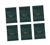 KOMBIUDA Bolsas para Zapatos Organizadoras Cordón, Bolsos de Almacenamiento No Tejidos Reutilizables, Tamaño Mediano 26x37 Cm, Color Verde, Set de 6 Unidades, Ideales para Viajes y Uso