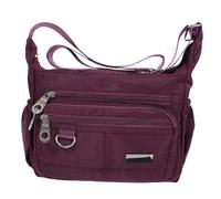 KOMBIUDA Bolso Bandolera Mujer de Gran Capacidad Estilo Ocio Oxford Resistente Correa Ajustable para Hombro Único Bolso Cruzado Práctico y Moderno Color Púrpura