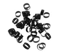 KOMBIUDA Bridas de Silicona Planas Antideslizantes 12x4 Mm Negras, 500 Unidades Reutilizables para Organizar Cables de Datos y Alimentación en Hogar, Oficina y Gestión Escolar