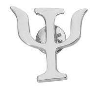 KOMBIUDA Broche de Aleación Retro Símbolo Psicológico Broche Decorativo para Ropa y Mochila Insignia Elegante para Mujer y Hombre Resistente Decoloración 1 Pieza Color Plateado