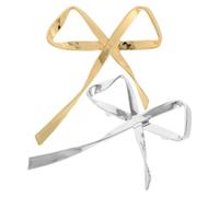 KOMBIUDA Broche de Lazo Elegante para Mujer, Conjunto de 2 Piezas, Accesorio de Moda para Ropa, Adecuado para Fiestas y Eventos Obsequios