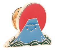 KOMBIUDA Broche de Solapa de Dibujos Animados de Aleación de Zinc, Broche de Mujer Pequeño para Fiesta y Mochila, Diseño Fuji-san, Color Duradero, Accesorio Sencillo y Resistente