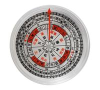 KOMBIUDA Brújula Tradicional China Multifuncional Transparente de 2 Pulgadas Portátil Retro y Vintage para Orientación y Supervivencia en Exteriores Accesorio de Navegación Preciso