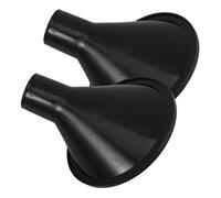 KOMBIUDA Cabeza de rosa de riego de plástico para regadera, negro, juego de 2 boquillas, diseño sencillo y compatible, ideal para jardines y huertos