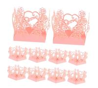 KOMBIUDA Caja De Dulces Love Rose 50 Envoltorios De Papel Para Bodas Decorativos Tazas