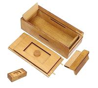 KOMBIUDA Caja De Rompecabezas De Madera con Compartimentos Secretos Desafío para Caja De Madera Creativa para Ocultar Cosas Rompecabezas para Regalar Dinero