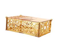 KOMBIUDA Caja Tratar Cajas Favores De Fiesta De Ramadán Mubarak Decoraciones Eid Para El Hogar Adornos Para La Sala De Estar Suministros Eid Acrílico Golden