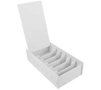 KOMBIUDA Caja y Gran Capacidad Múltiples Compartimentos para Dinero de Madera para Organización y Almacenamiento en Escritorio o Caja Registradora