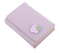 KOMBIUDA Cartera Monedero de Niña Pequeña de Piel PU Diseño Trifold Ligero y Práctico para Guardar Monedas y Tarjetas Durante Viajes