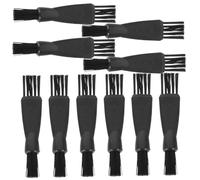 KOMBIUDA Cepillo Para Limpiar Recortadoras y Afeitadora Eléctrica Pequeño De Doble Cabezal 10 Piezas Negro Limpieza Profunda Multifunción Para Cuidado Personal Masculino Portátil Viaje