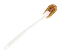 KOMBIUDA Cepillo Profunda para Cerdas de Limpieza Colgante Flexibles Inodoro Blanco de Fibra de Palma, Material PP sin Rayaduras en Baño Doméstico