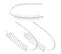 KOMBIUDA Cepillos Flexibles Blanco Alta Eficiencia y Uso Versátil Kit de 3 en Nylon y Pp para Eliminar Suciedad Interior para Limpieza de Lavadora