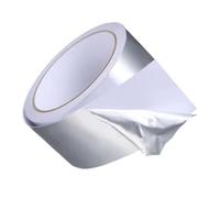 KOMBIUDA Cinta Adhesiva de Aluminio Autoadhesiva Aislante Resistente Alta Temperatura para Reparación de Tuberías Escape y Sellado Ventilación Hogar Oficina Fábrica