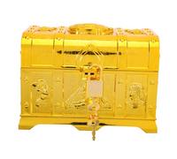 KOMBIUDA Cofre del De Ciencia Y Educación para Juguetes Piratas para Cofre del Pequeño Decoración De Estilo Antiguo Egipcio Decoración Antigua Egipcia Plástico Dorado