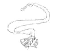 KOMBIUDA Collar Ciencia Para Hombre y Mujer Colgante Adn Químico Ligero Collar Graduación Con Estructura Molecular Para Regalo Profesor y Estudiantes