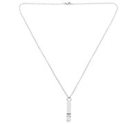 KOMBIUDA Collar Colgante Urna de Acero Inoxidable Plata Diseño Abierto Fácil de Llevar Joyería Conmemorativa para Cenizas de Ser Querido