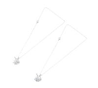 KOMBIUDA Collar de Unicornio Colgante Hueco y Apertura, Aleación Resistente, para Niñas, Joyería Luminosa para Fiestas y Uso Diario, Diseño DIY en Azul y Verde, 2 Piezas