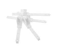 KOMBIUDA Conector de Barandilla de Cama para Niños, Accesorio de Conexión Rápido y Compatible, Plástico Blanco, Paquete de 4 Piezas para Sujetadores y Elevadores de Barandillas