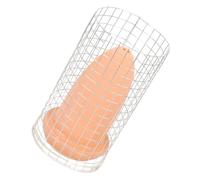 KOMBIUDA Cono de Cerámica para Cría de Peces Disco Mediano Red Protectora y Tapa Nido de Desove para Acuarios Caja de Cría para Camarones y Peces Ángel Accesorio Seguro para