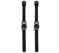KOMBIUDA Correas de Fijación para Zapatos de Patinaje, Hebillas de Patín Reemplazables con Rodillos, 250mm, 1 Par, Negro, Hebilla en Forma de Corazón, con Tornillos, para Patines de Hielo