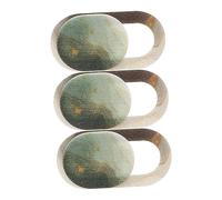 KOMBIUDA Cubierta Deslizante De Cámara Web para Portátil 3 Unidades, Protección De Privacidad Electrónica, Adhesivo Sin Residuos, Compatible Ordenador y Teléfono, Diseño Minimalista Negro