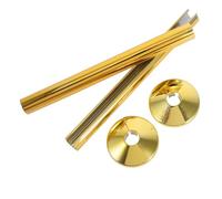 KOMBIUDA Cubiertas Decorativas de Plástico Dorado para Tubos de Radiador y Válvulas de Ángulo y Mejorar la Decoración del Baño 2 Juegos Ideales para Cubrir Tuberías