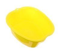 KOMBIUDA Cubo de pies para el hogar portable bathtub foot rest masajeadores para pies hidromasaje de pies Spa de pies bol tapa lavar bañera de pies Baño de pies el plastico Yellow