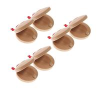 KOMBIUDA de Madera para Dedos 6 Piezas Instrumentos Musicales de Percusión para Niños y Adultos de Usar para Principiantes Expresión Artística DIY