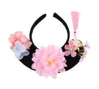 KOMBIUDA Diadema De Concubina Floral Para Mujer Accesorio Vintage Antideslizante Dinastía Qing Tocado Chino Para Fiesta y Cosplay De Niñas
