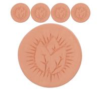 KOMBIUDA Disco Humidificador de Terracota para Cigarros 37 CM Paquete de 5 Piezas Reutilizables Lámina Humectante para Control de Humedad en Cigarrillos Azucareros y Especias