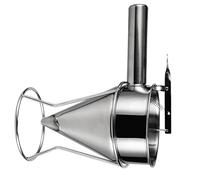 KOMBIUDA Dispensador de Masa de Acero Inoxidable con Pistón Embudo para Cocina y Repostería Herramienta DIY para Hacer Bolas de Masa y Sushi Fácil Limpieza y Control Preciso de Flujo