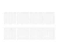 KOMBIUDA Divisor de Tanque de Peces de 8 Piezas - Panel de Rejilla de Plástico para Huevos de 11,65 Pulgadas - Placa de Filtro Inferior para Acuario para Separación de Sustrato Y Partición de Cría