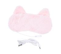 KOMBIUDA Dormir Calefacción USB en Franela y Pp, Mejora la Vista y Alivia la Fatiga Antes de Dormir o Viajando, Diseño Rosa y 3d para Bloqueo de Luz