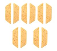 KOMBIUDA Esponjas Absorbentes de Agua Protector de Broca de Esponja de Espuma Amarilla 10 para Molinillos de Vidrio para Proyectos de Arte en Vidrieras