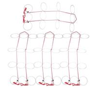 KOMBIUDA Expositor Ajustable para 4 Tazas de Té y Café, Soporte de Pared para Bebidas con Diámetro Interior 9,5 Cm, Longitud Total 31,5 Cm, Ligero 19 G, Organizador