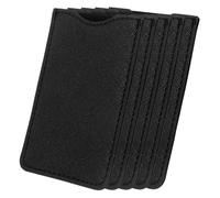 KOMBIUDA Funda Protectora para Peine de Madera Pu Negra 5 Piezas Tamaño Corto Bolsa Reutilizable para Viaje Cuidado Personal Almacenamiento Seguro