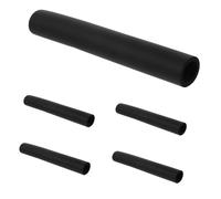 KOMBIUDA Fundas De Agarre Antideslizantes para Correas De Mascotas, Set De 5 Piezas, Esponja Nbr Negra, Tamaño L190mm Interior 22mm, Accesorio Cómodo para Paseo De Perros y Gatos