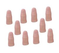 KOMBIUDA Fundas de Dedos Falsos con Uña de Vinilo Tamaño Pequeño y Mediano para Bromas, Juguetes de Dedos Tramposos para Espectáculos, Accesorios Realistas para Fiestas y Ilusionismo, Pack