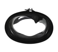 KOMBIUDA Gafas de Buceo para Pesca Lente Única HD Antivaho, Marco PP Negro, Cristal Templado PVC, Protección UV, Correas Ajustables para Adultos, Equipo para Snorkel y Deportes Acuáticos