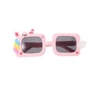 KOMBIUDA Gafas de sol de unicornio: montura de silicona para niñas, novedosas gafas de fiesta para niñas, para disfrazarse en la playa, accesorio fotográfico de cumpleaños para exteriores, color