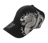 KOMBIUDA Gorra De BéIsbol Unisex Ajustable Estilo Chino con DragóN ProteccióN Solar Transpirable para Hombre Y Mujer Moda Urbana Hip Hop