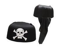 KOMBIUDA Gorro Pirata Unisex 6 Sombreros De Halloween Con Calavera Adecuado Para Fiestas y Disfraces