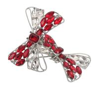 KOMBIUDA Hebilla De Zapato Con Diamantes De Imitación Para Mujer Adorno Decorativo Para Zapatos Joyería Para Mujer Adornos De Boda Lazo Pequeño Con Diamantes De Imitación