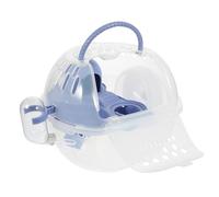 KOMBIUDA Jaula Portátil para Hámster con Ventilación Caja de Plástico Transpirable para Transporte de Pequeños Roedores para Viajes y Paseo de Mascotas Pequeñas