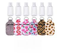 KOMBIUDA Juego 12 Fundas Portátiles para Botellas de Viaje 30 Ml, Cubiertas para Botellas de Perfume y Gel, Set Surtido Xs Tapas Seguras y Compactas para Uso Cosmético y Viajes