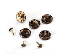 KOMBIUDA Juego de 150 Cierres para Pines de Presión de Cobre Puro Broches para Placas Tapas Mixtas Accesorios para DIY Manualidades Ideales para Broches de Solapa y Sombreros